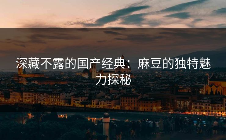 深藏不露的国产经典：麻豆的独特魅力探秘